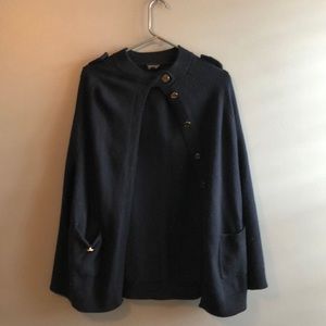 TopShop Navy Blue Cape Sweater